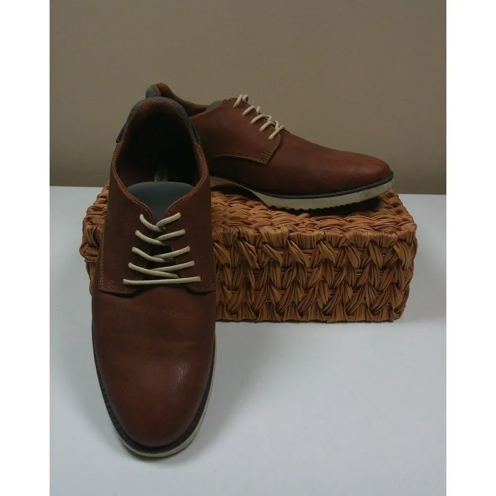 Dr. Scholl's Mens Brown Oxford Shoes 9M Dress Casual Derby Comfort Preppy